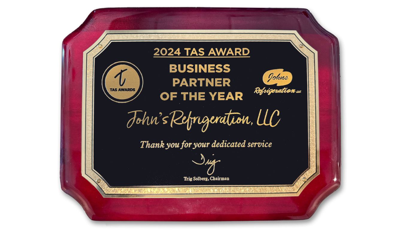 John’s Refrigeration Awarded Vendor of the Year by Trigs Grocery Store